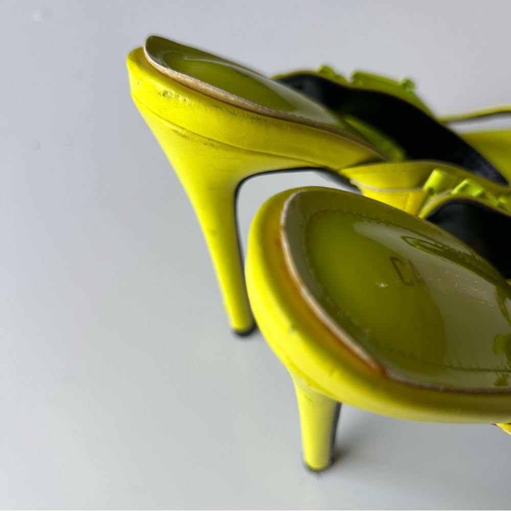 Cape Robbin Neon Yellow Watch-Strap Women's Sky High Heel Sandals Sz 7 - Picture 11 of 13